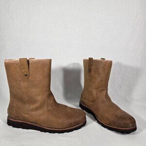 UGG Australia STONEMAN Sheepskin Stout Leather Waterproof Boots Men's US Size 15